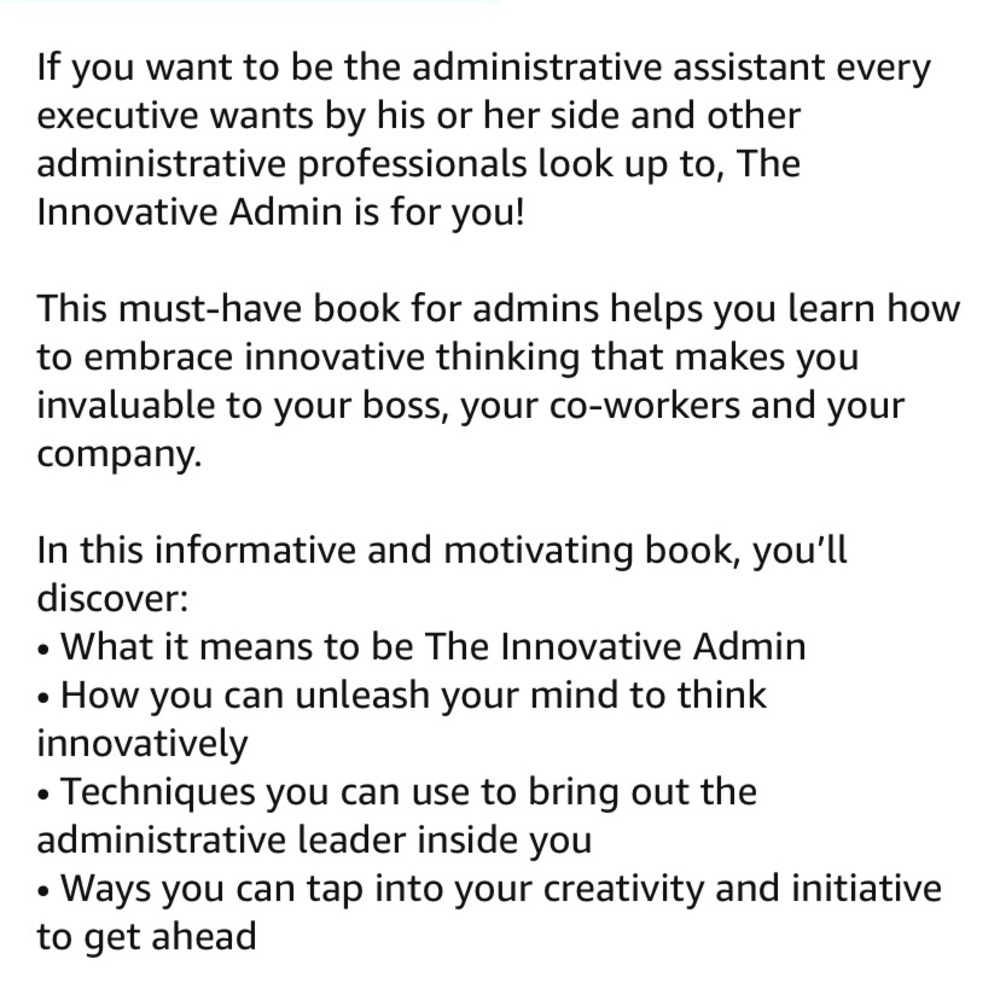 The Innovative Admin Book - Picture 4 of 5